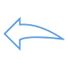 Arrow: Slight curve outline